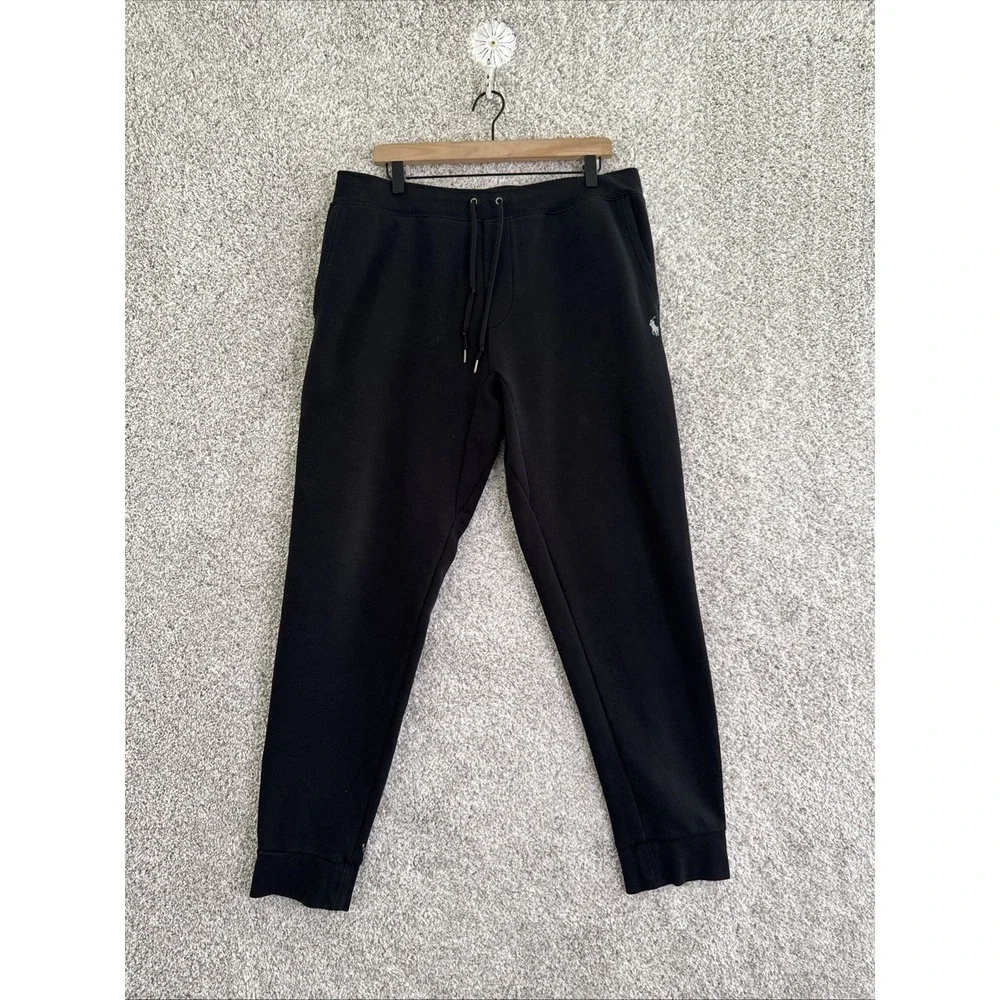 POLO Ralph Lauren Jogger Pants XL - Black With Gray Polo